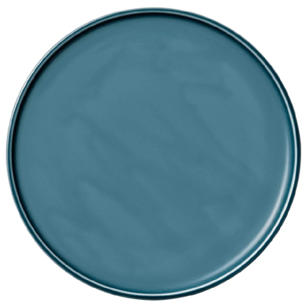 Libbey 9251228E 11-1/8 Inch Coupe Plate Porcelain Petrol Blue
