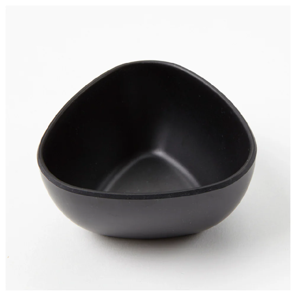 American Metalcraft TSCB4 4 Oz Sauce Cup Triangle Dishwasher Safe Bamboo Fiber Black