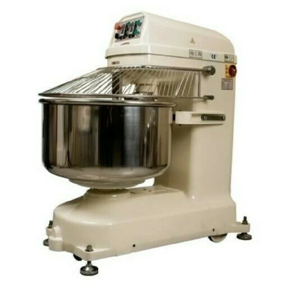 DoughXpress DXP-SM030 53 Qt Spiral Dough Mixer Floor Model stainless steel with Timer and Safety Guard