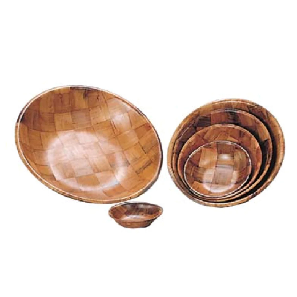 Admiral Craft TSB-6 6 Inch Diameter Woven Bowl Keyaki Wood Toxic Free