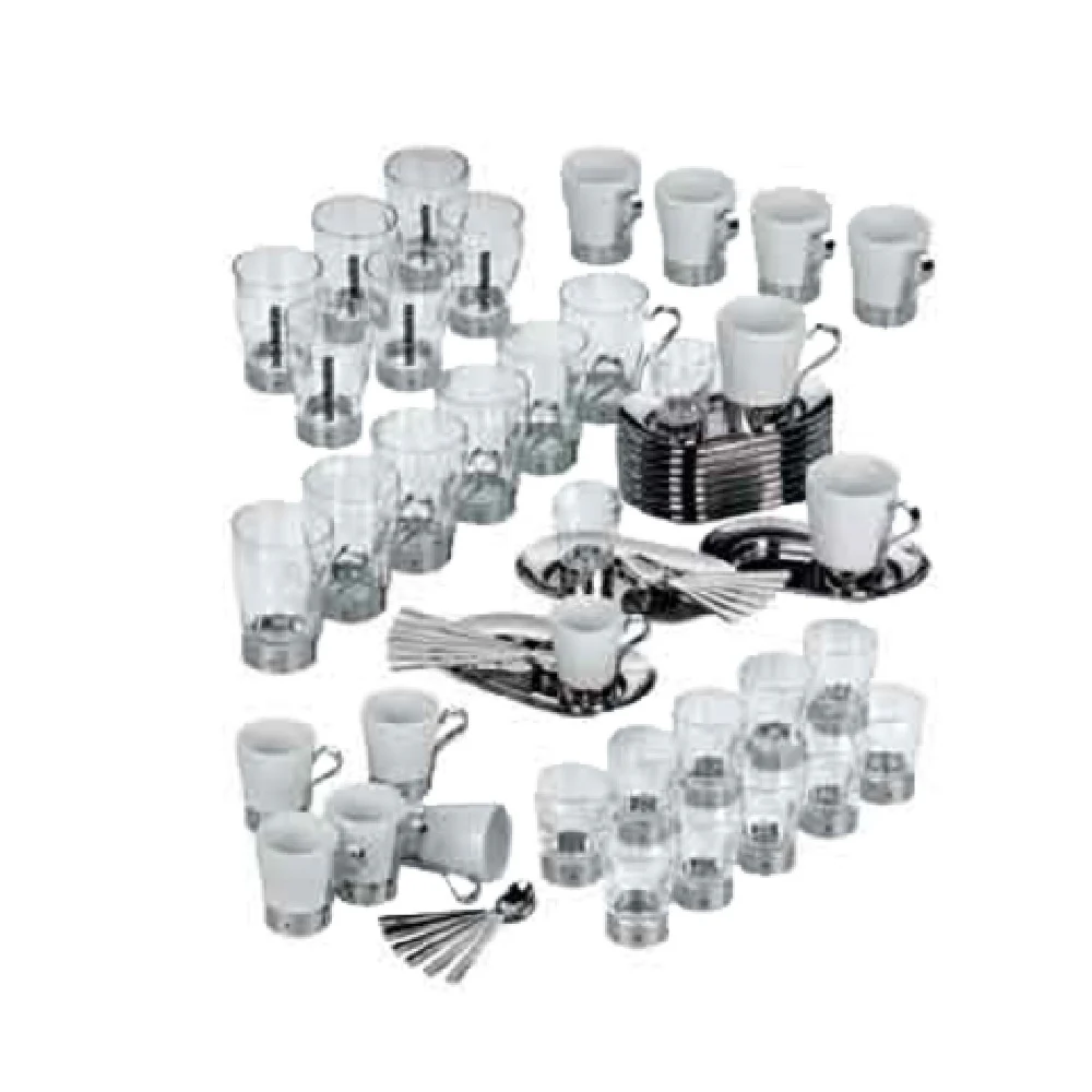 BauscherHepp 06.2520.6040 7-1/2 Inch Coffee Mug Tray Set with Stainless Steel Trays
