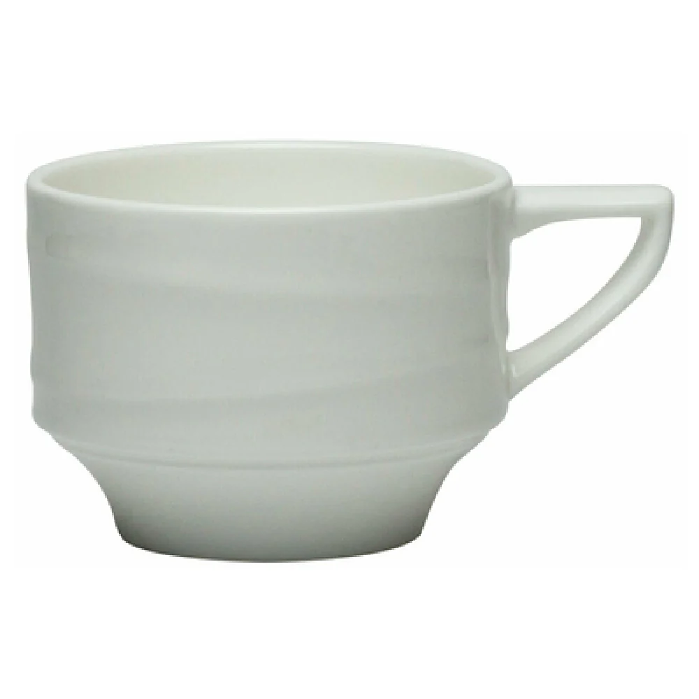 Steelite 41145ST1227 3.5 Oz Stack Cup White Bone China with Durable Design