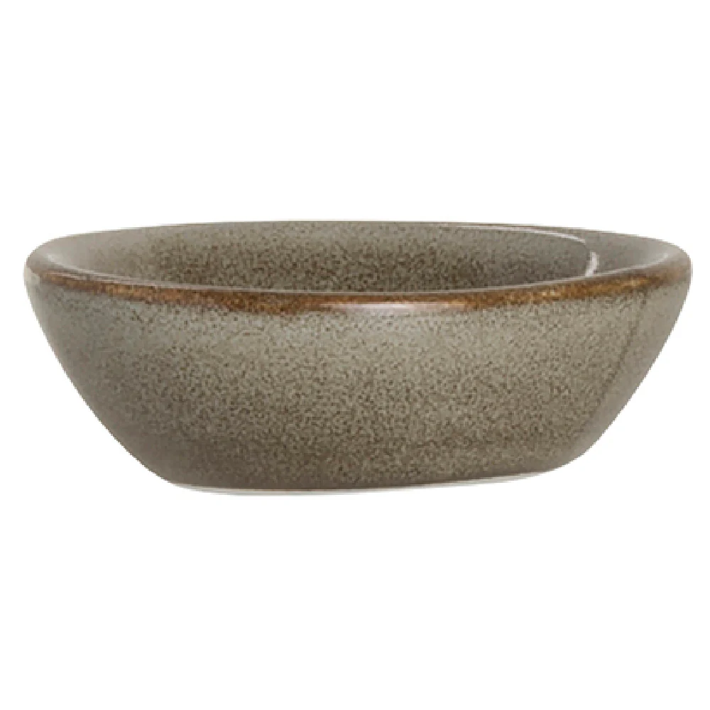 Steelite 6121RG013 1.0 Oz Spice Dish Oval Porcelain with Natural Finish