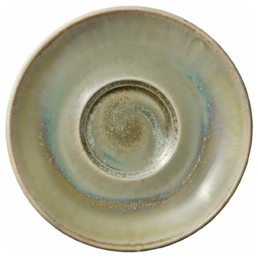 Libbey 801693441000104 6.1 Inch Round Saucer Porcelain Thyme - 6 Packs