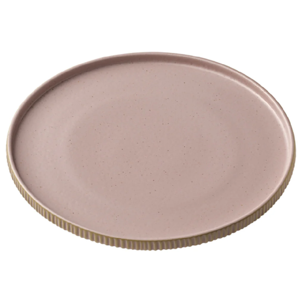 BauscherHepp P011271-000583 8.3 Inch Round Plate Ceramic with high rim relief