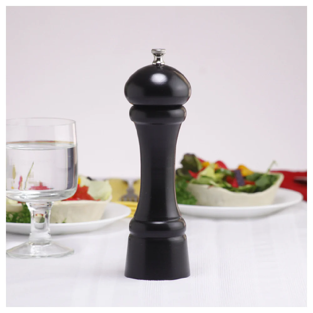 Chef Specialties 08352 8 Inch Salt Mill Wood Ebony Finish Durable Grinding Mechanism Chef Specialties 08352 8 Inch Salt Mill Wood Ebony Finish Durable Grinding Mechanism
