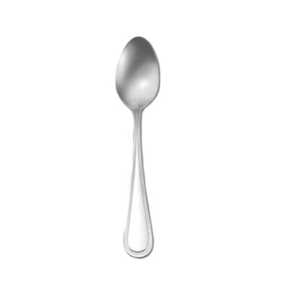 1880 Hospitality T163STSF 6-1/4 Inch Teaspoon Beaded Border 18/10 Stainless Steel Pearl