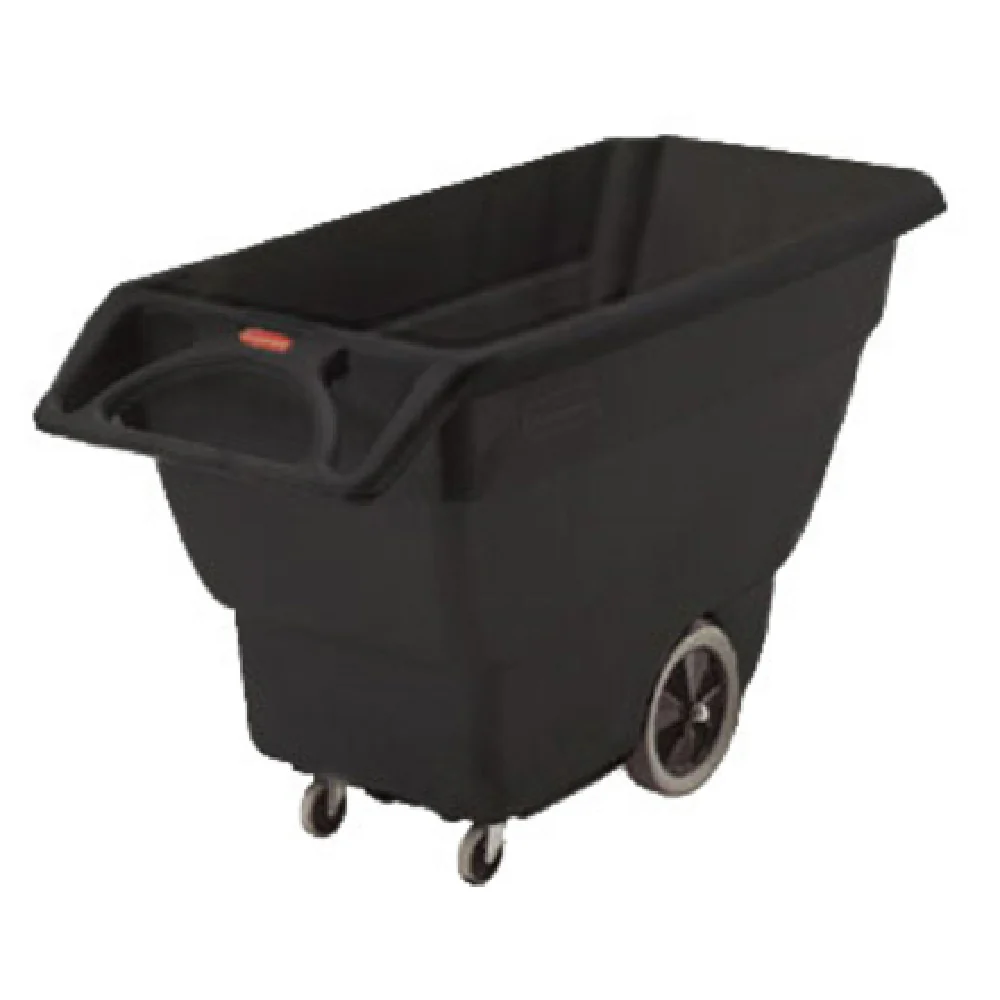 Rubbermaid FG101100BLA 30 Inch Tilt Truck Mobile Open Top Black Utility Foam