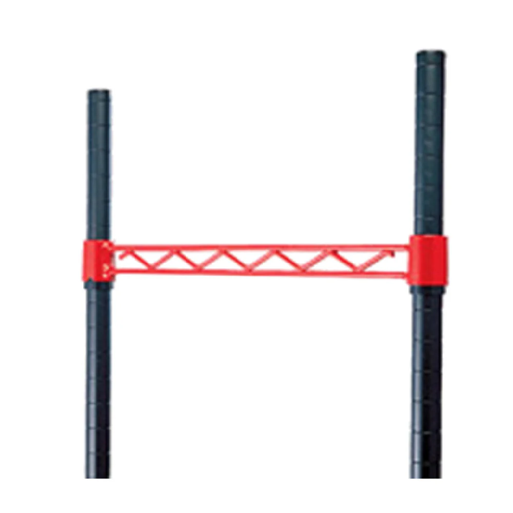 Eagle LR48-R 48 Inch Hanger Rail Side-to-Side Red Epoxy NSF Steel