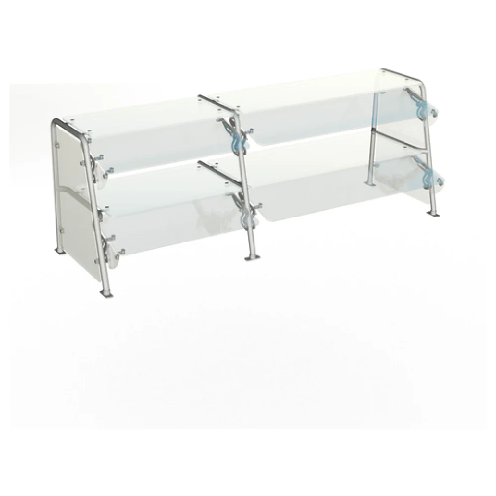 Duke TS462DD-88 87-1/2 Inch Contemporary Food Shield Adjustable Guard Stainless Steel
