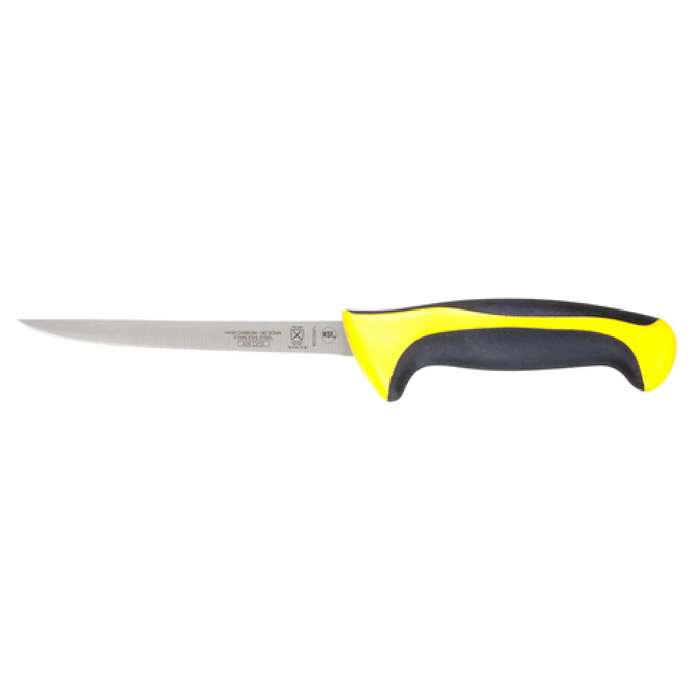 Mercer Culinary M22206YL 6 Inch Narrow Boning Knife High Carbon Steel Yellow Handle
