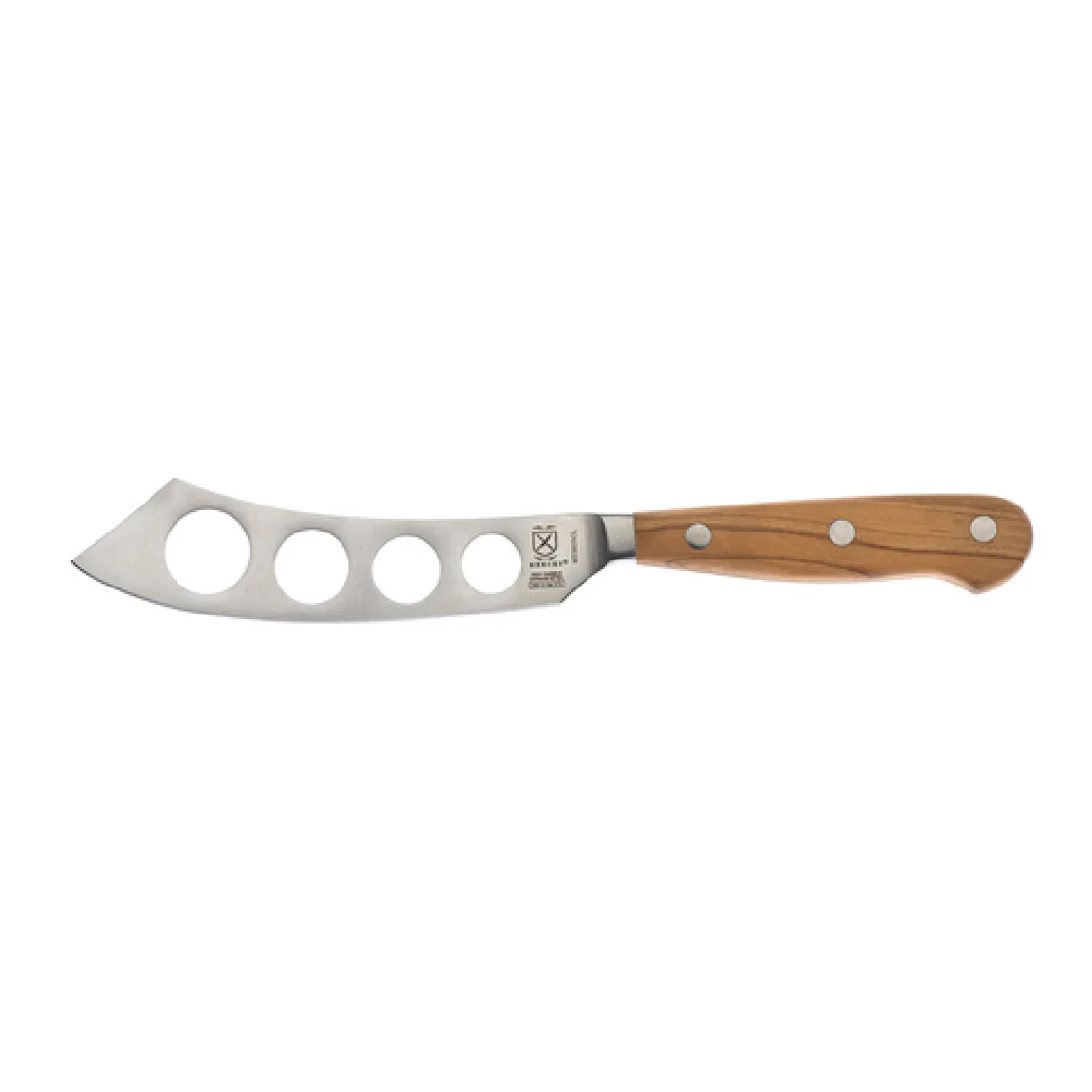 Mercer Culinary M23605OL 5 Inch Cheese Knife High Carbon Steel Ergonomic Olive Wood Handle