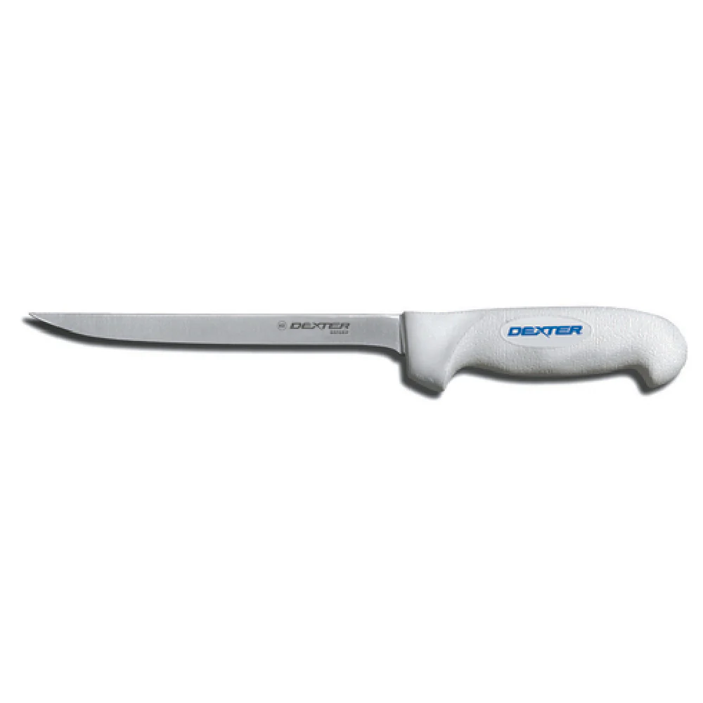Dexter Russell 24103 7 Inch Narrow Flexible Knife DEXSTEEL stain-free High-carbon Rubber White Handle Dexter Russell 24103 7 Inch Narrow Flexible Knife DEXSTEEL stain-free High-carbon Rubber White Handle
