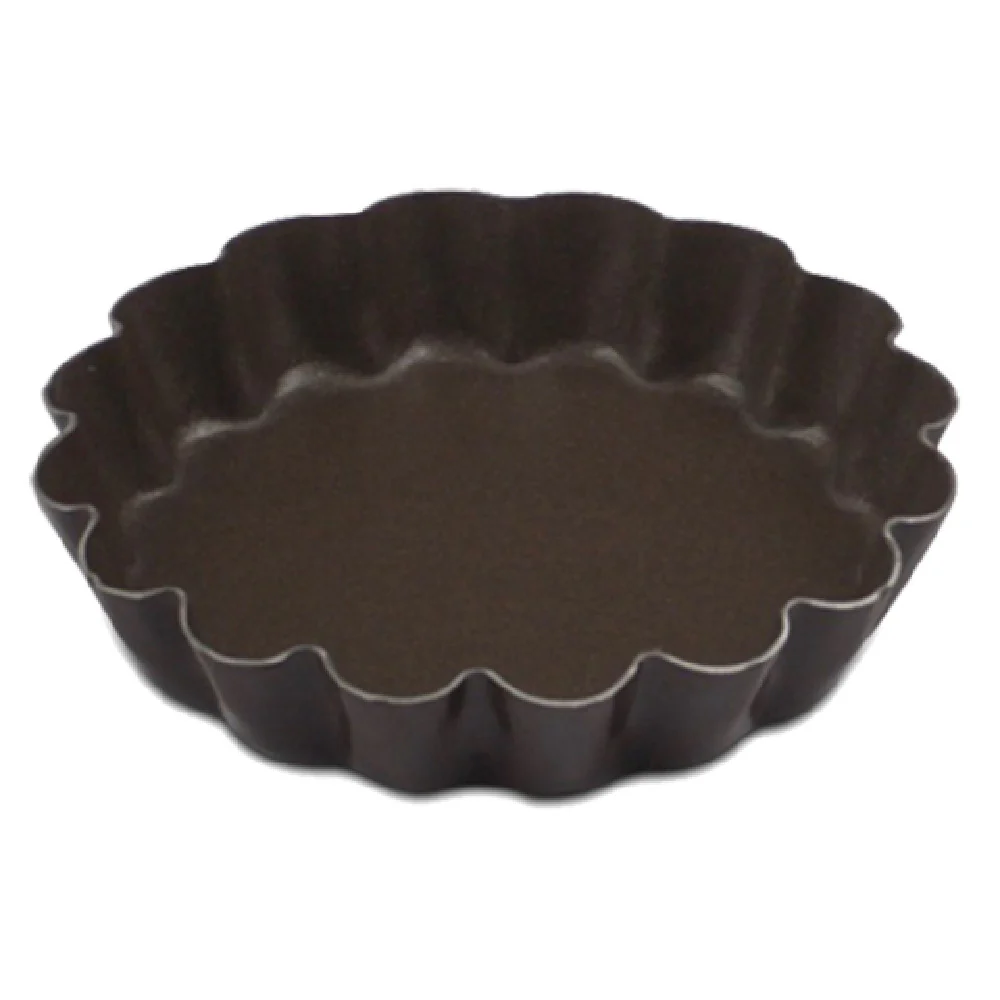 JB Prince M123B 60NS 2-3/8 Inch Non-stick Fluted Tartlette Mold - 12 Packs