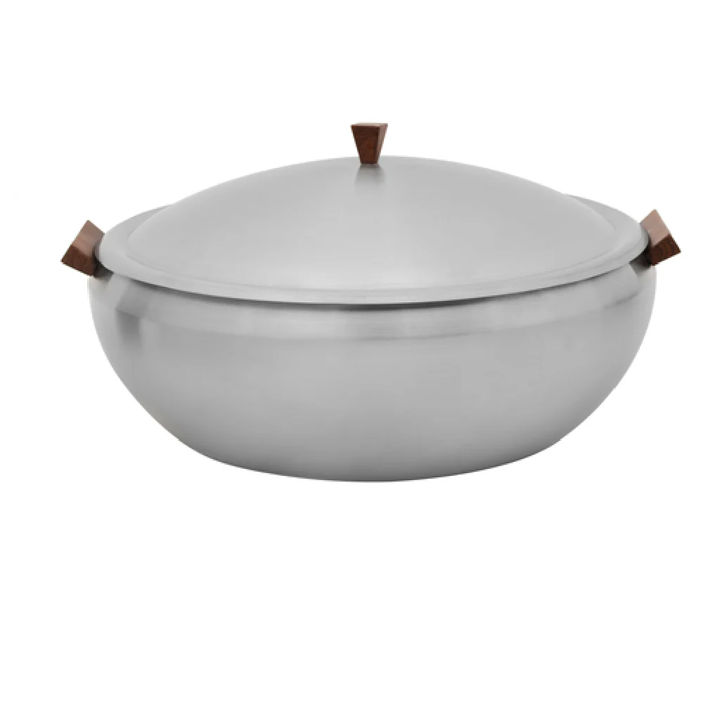 Spring USA SK-14503180 9 Quart Induction Chafing Dish Round with Lift-off Lid Brushed Stainless Steel Spring USA SK-14503180 9 Quart Induction Chafing Dish Round with Lift-off Lid Brushed Stainless Steel