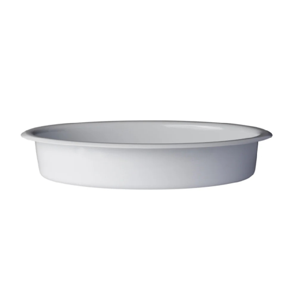 Steelite DW02145NWT 5 Qt Oval Food Pan Food Pan Stainless Steel White