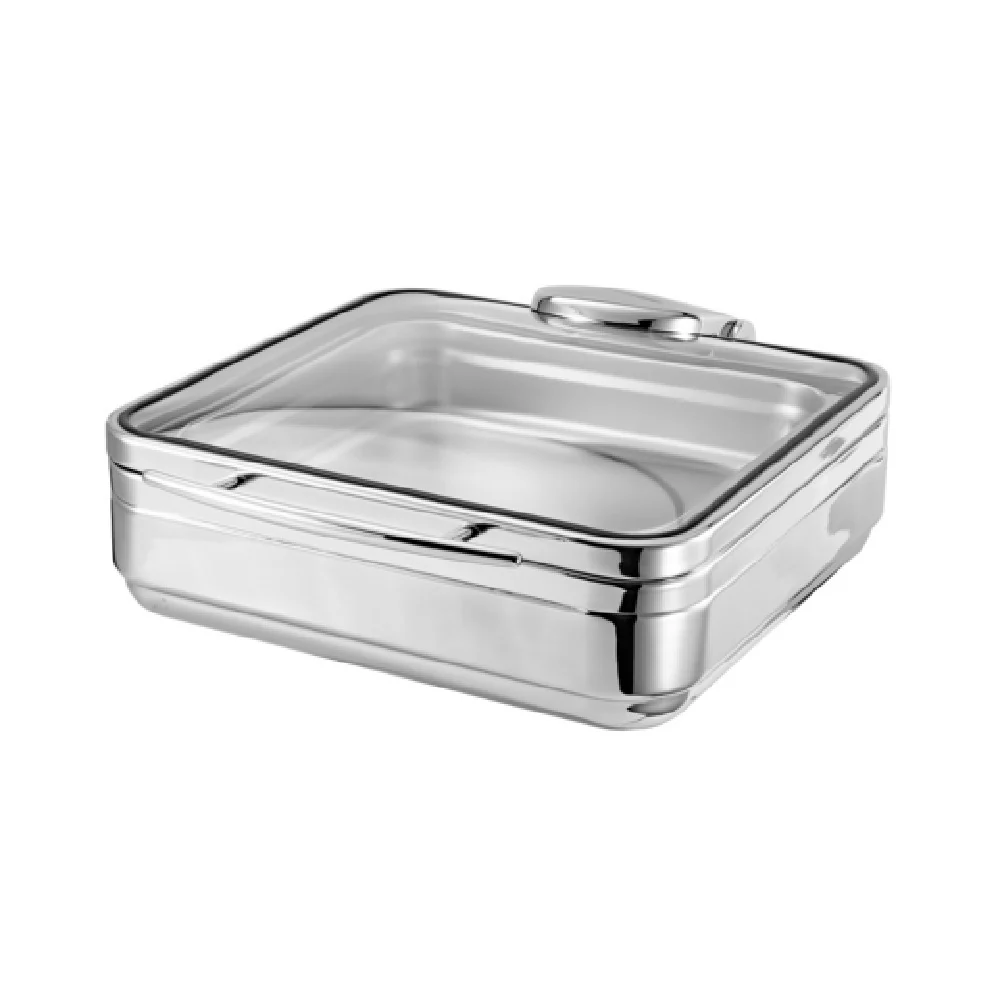 Bon Chef 22403 18 Inch Induction Chafer Glass Lid Dampening Hinge Stainless Steel Bon Chef 22403 18 Inch Induction Chafer Glass Lid Dampening Hinge Stainless Steel