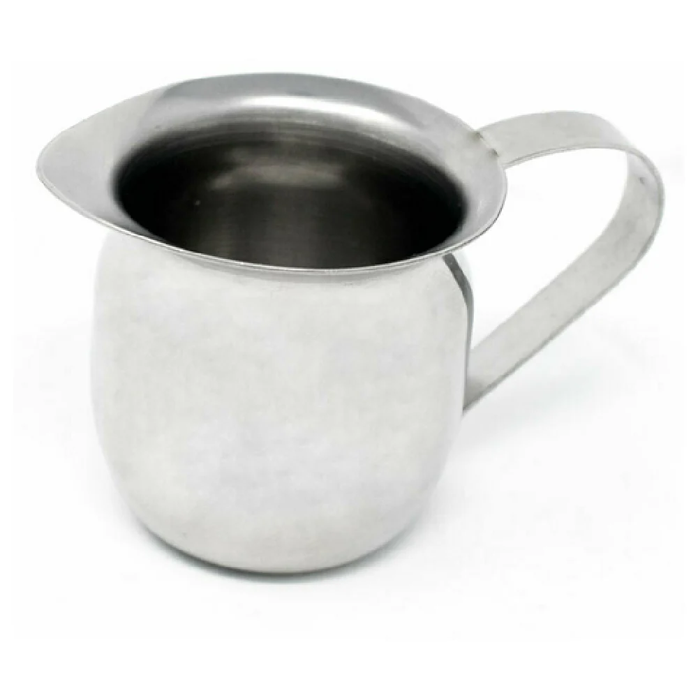 Omcan 80803 10 Oz Bell Creamer with Handle Stainless Steel