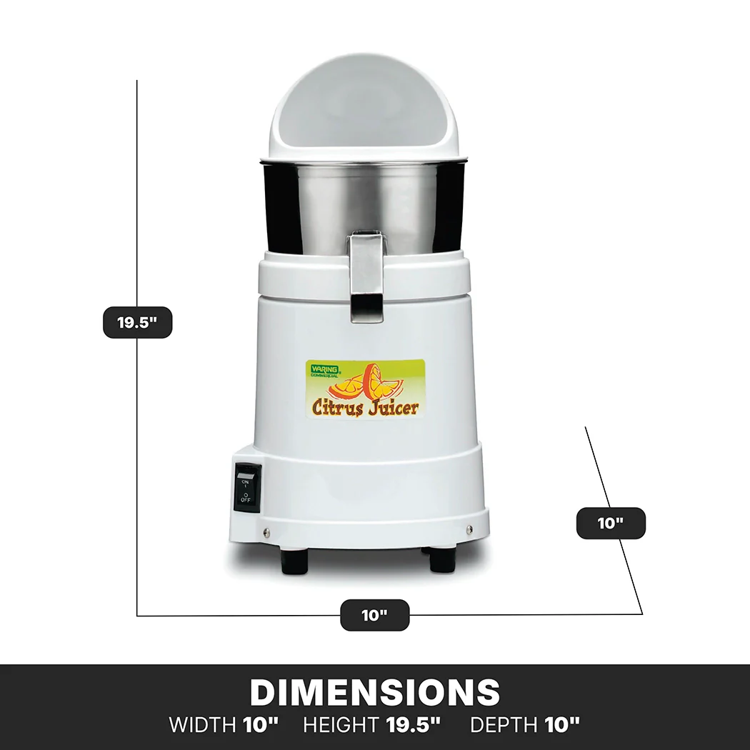 Waring JX40CE 10 Inch Electric Juicer Heavy Duty with Stainless Steel Body Waring JX40CE 10 Inch Electric Juicer Heavy Duty with Stainless Steel Body
