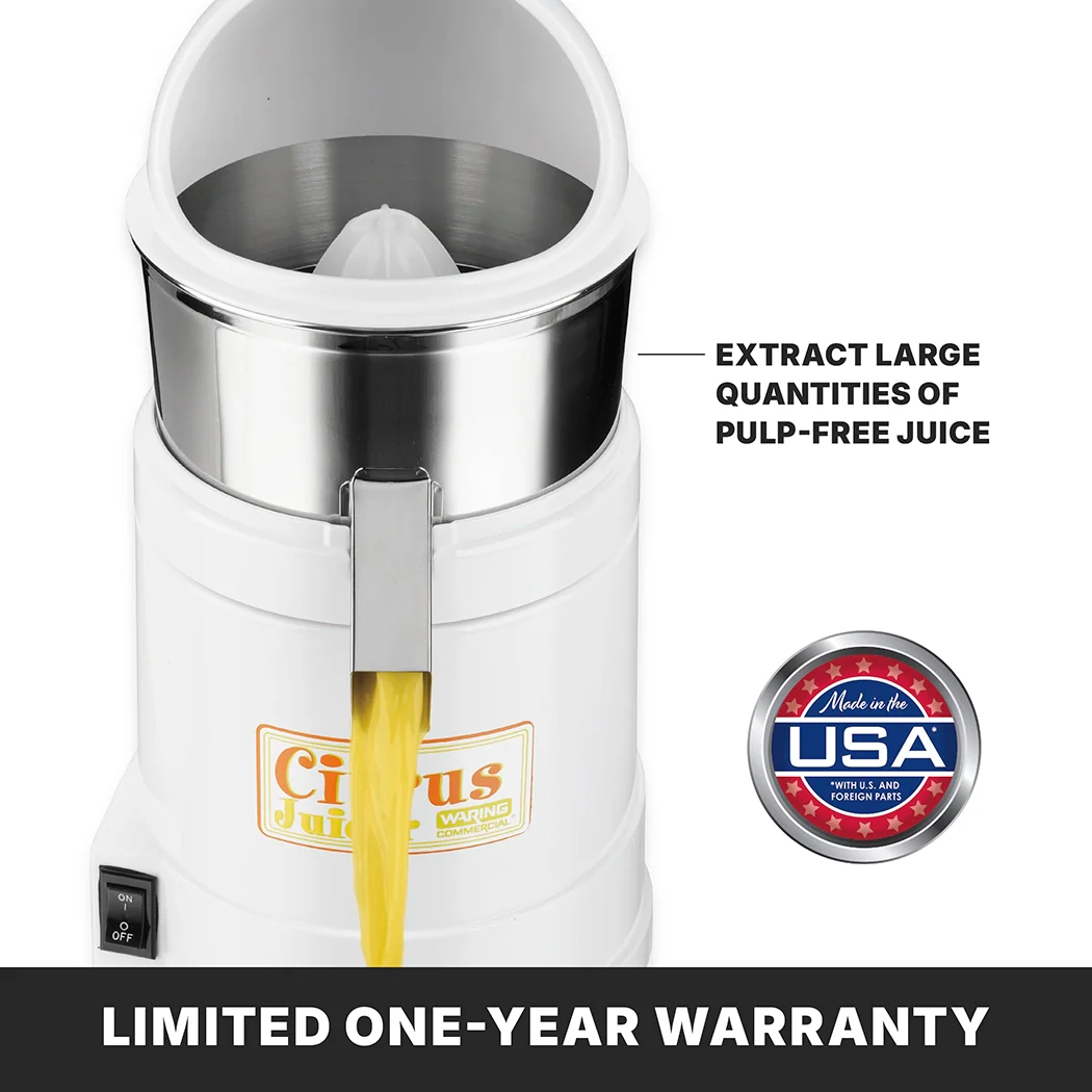 Waring JX40CE 10 Inch Electric Juicer Heavy Duty with Stainless Steel Body Waring JX40CE 10 Inch Electric Juicer Heavy Duty with Stainless Steel Body
