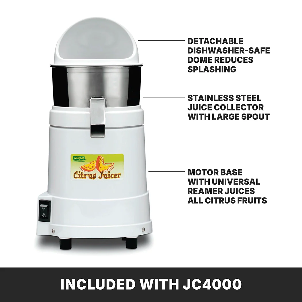 Waring JX40CE 10 Inch Electric Juicer Heavy Duty with Stainless Steel Body Waring JX40CE 10 Inch Electric Juicer Heavy Duty with Stainless Steel Body