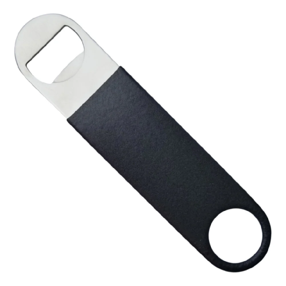 Bar Maid CR-1277BR Bottle Opener Paddle Style Handheld Black Rubberized Bar Maid CR-1277BR Bottle Opener Paddle Style Handheld Black Rubberized