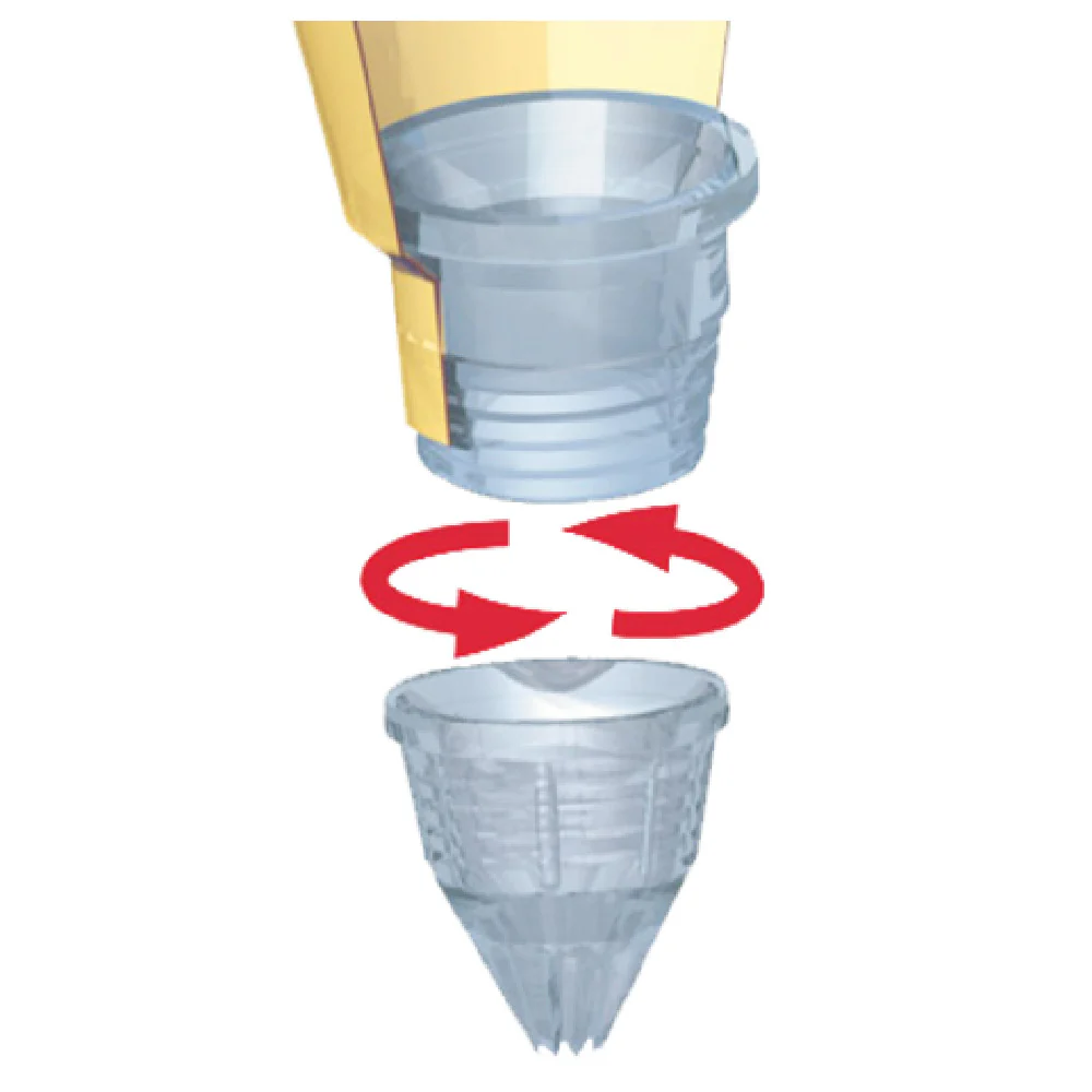 Matfer 167303 Interchangeable Pastry Tip Compatible with 168001 and 116601 Polycarbonate 2 Packs