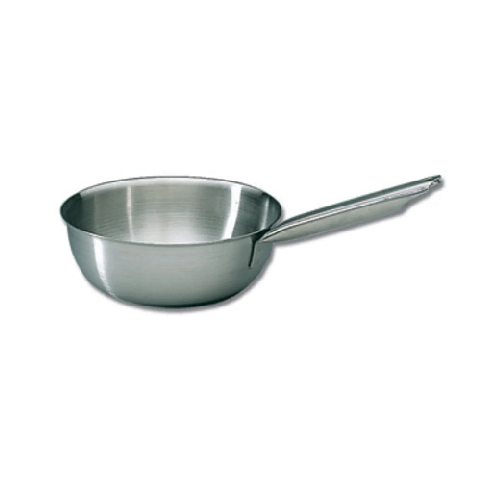 Matfer 686524 2-3/4 Quarts Gas Sauté Pan Mirror Finish Stainless Steel
