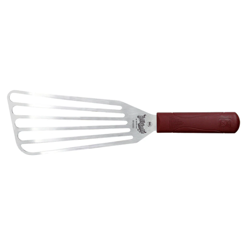 Mercer Culinary M18390 9 Inch Blade Flexible Slotted Turner Stainless Steel with Grip