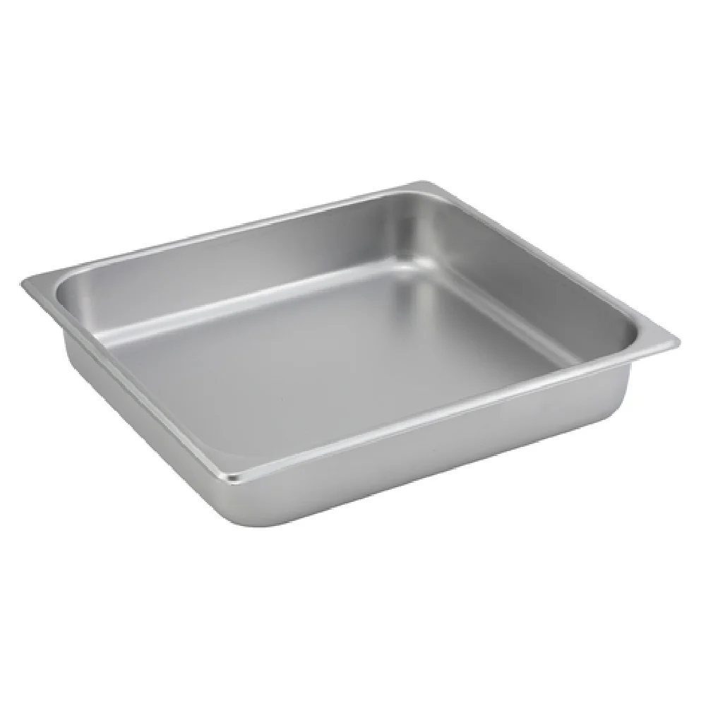 Winco SPTT2 14 Inch Steam Table Pan 2/3 Size 25 Gauge Stainless Steel with Straight Sides Winco SPTT2 14 Inch Steam Table Pan 2/3 Size 25 Gauge Stainless Steel with Straight Sides