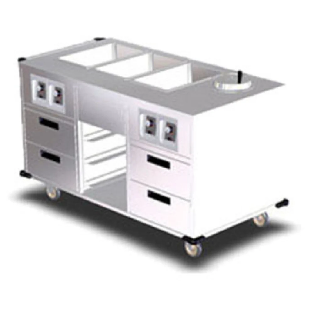 Lakeside 6750_220/60/1 62 Inch Hot Food Electric Serving Counter with Storage Lakeside 6750_220/60/1 62 Inch Hot Food Electric Serving Counter with Storage