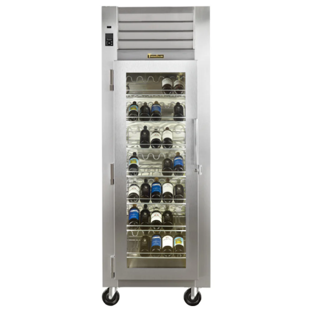 Traulsen RH226W-WR01 58 Inch Two-section Wine Refrigerator Stainless Steel with Glass Doors
