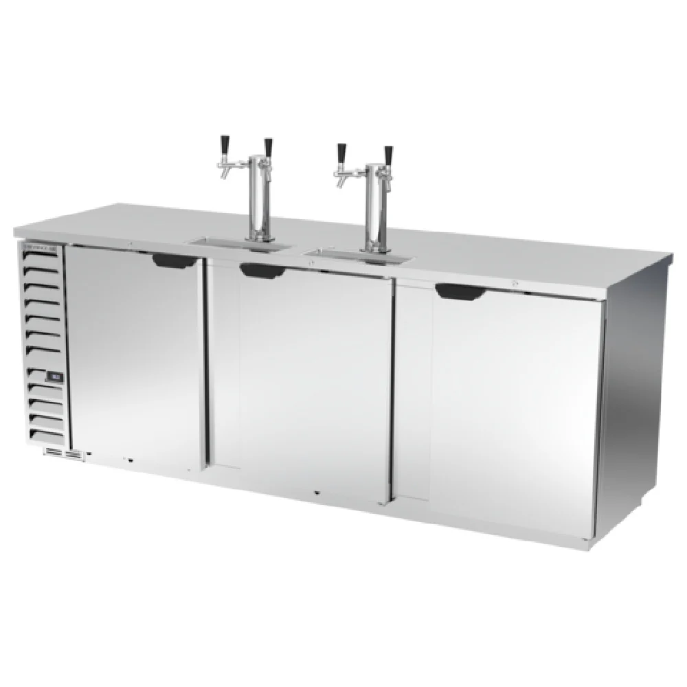 Beverage Air DD94HC-1-S 95 Inch Draft Beer Cooler 5 Kegs Dual Faucets Stainless Steel Beverage Air DD94HC-1-S 95 Inch Draft Beer Cooler 5 Kegs Dual Faucets Stainless Steel