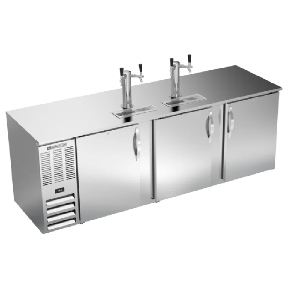 Beverage Air DD94HC-1-S 95 Inch Draft Beer Cooler 5 Kegs Dual Faucets Stainless Steel Beverage Air DD94HC-1-S 95 Inch Draft Beer Cooler 5 Kegs Dual Faucets Stainless Steel