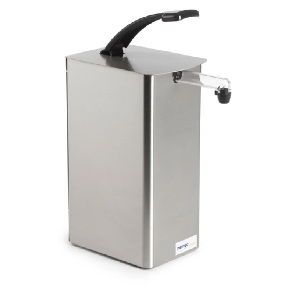 Nemco 10961 Condiment Dispenser 6-1/2 Inch Stainless Steel Single Pump Style