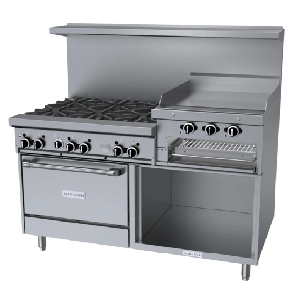 Garland GFE60-6R24RS_LP 60 Inch Gas Restaurant Range with 6 Burners 227000 BTU