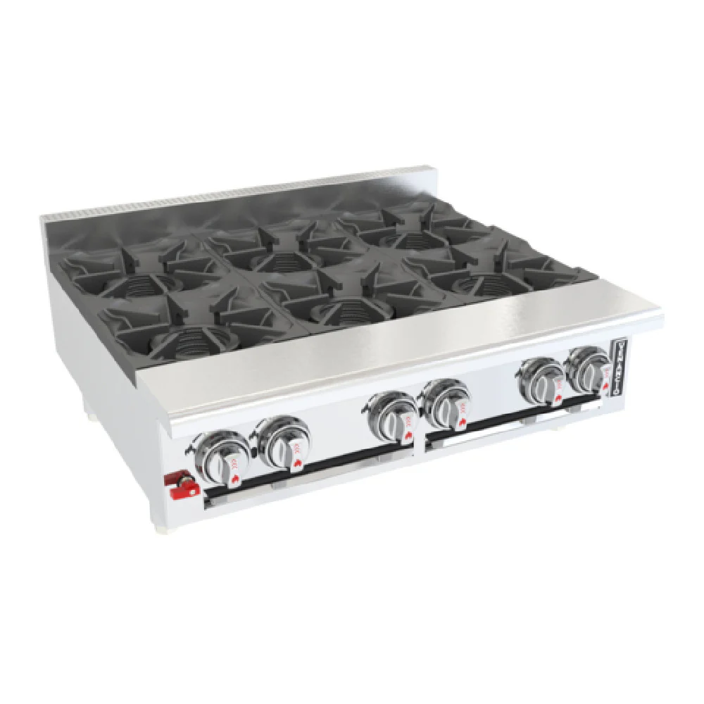 Venancio G36CT-36B_NAT 36 Inch Gas Hotplate Countertop with 6 Burners 108000 BTU Venancio G36CT-36B_NAT 36 Inch Gas Hotplate Countertop with 6 Burners 108000 BTU