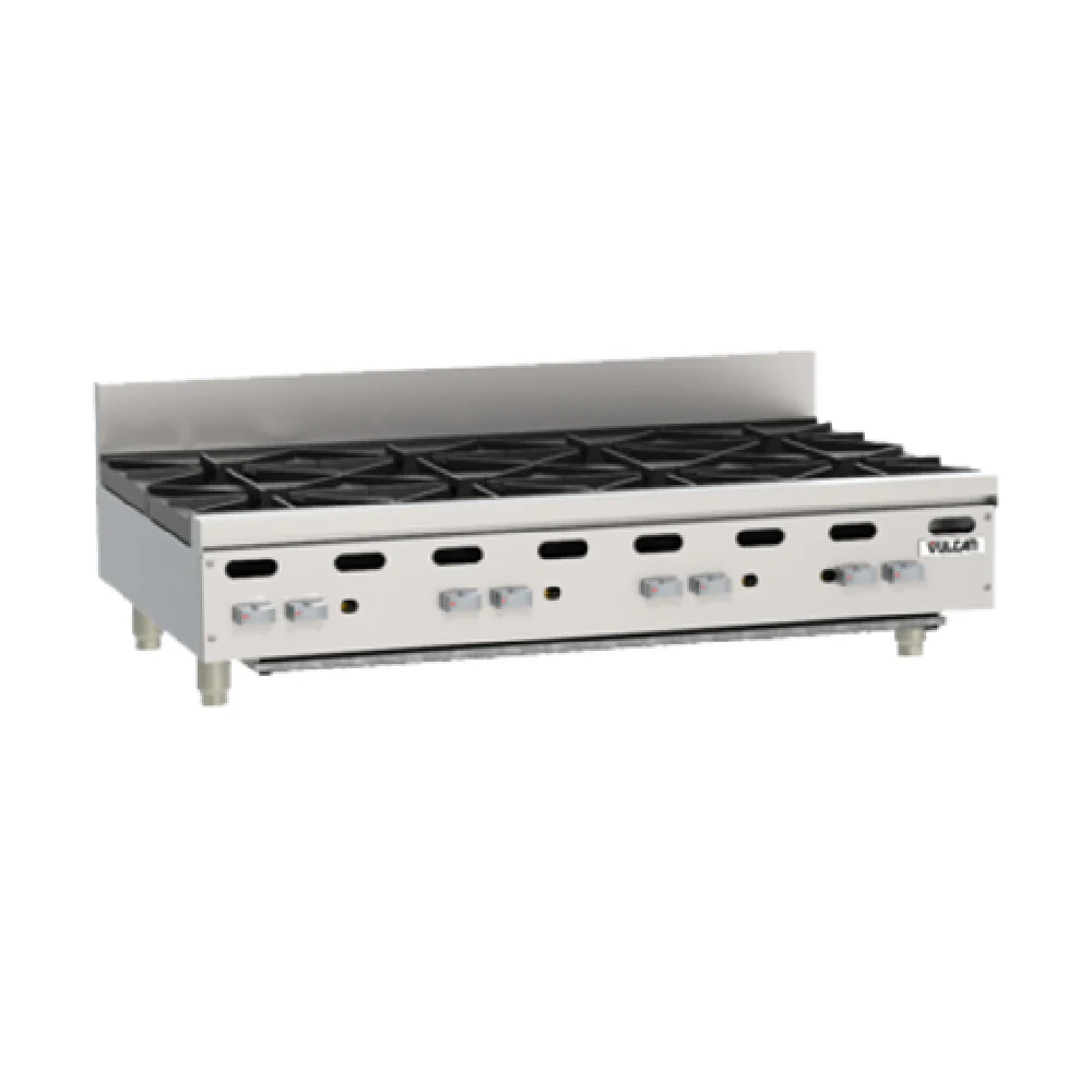 Vulcan VHP848_NAT 48 Inch Gas Hotplate with 8 Burners 240000 BTU Vulcan VHP848_NAT 48 Inch Gas Hotplate with 8 Burners 240000 BTU