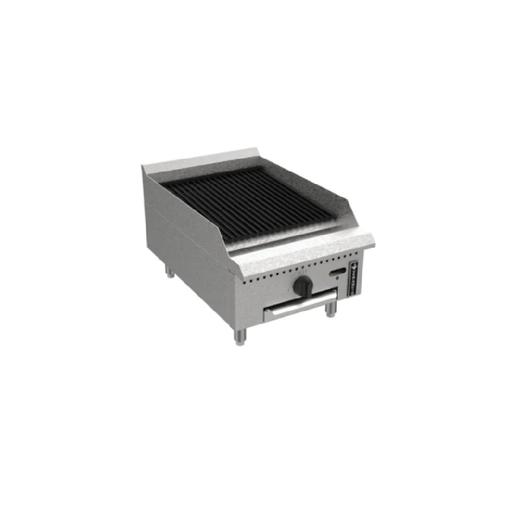 Venancio PCB18G-CT_NAT 18 Inch Prime Radiant Charbroiler Gas Stainless Steel 1 Burner 30000 BTU Venancio PCB18G-CT_NAT 18 Inch Prime Radiant Charbroiler Gas Stainless Steel 1 Burner 30000 BTU