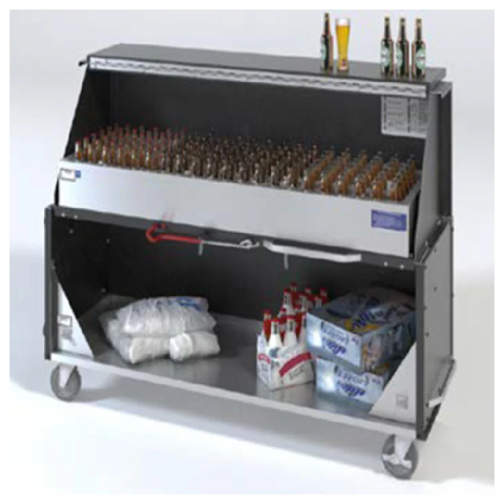 Dinex DXPPB524IBWRM 62 Inch Portable Bar Ice Chest with Locking Cabinets Stainless Steel Dinex DXPPB524IBWRM 62 Inch Portable Bar Ice Chest with Locking Cabinets Stainless Steel