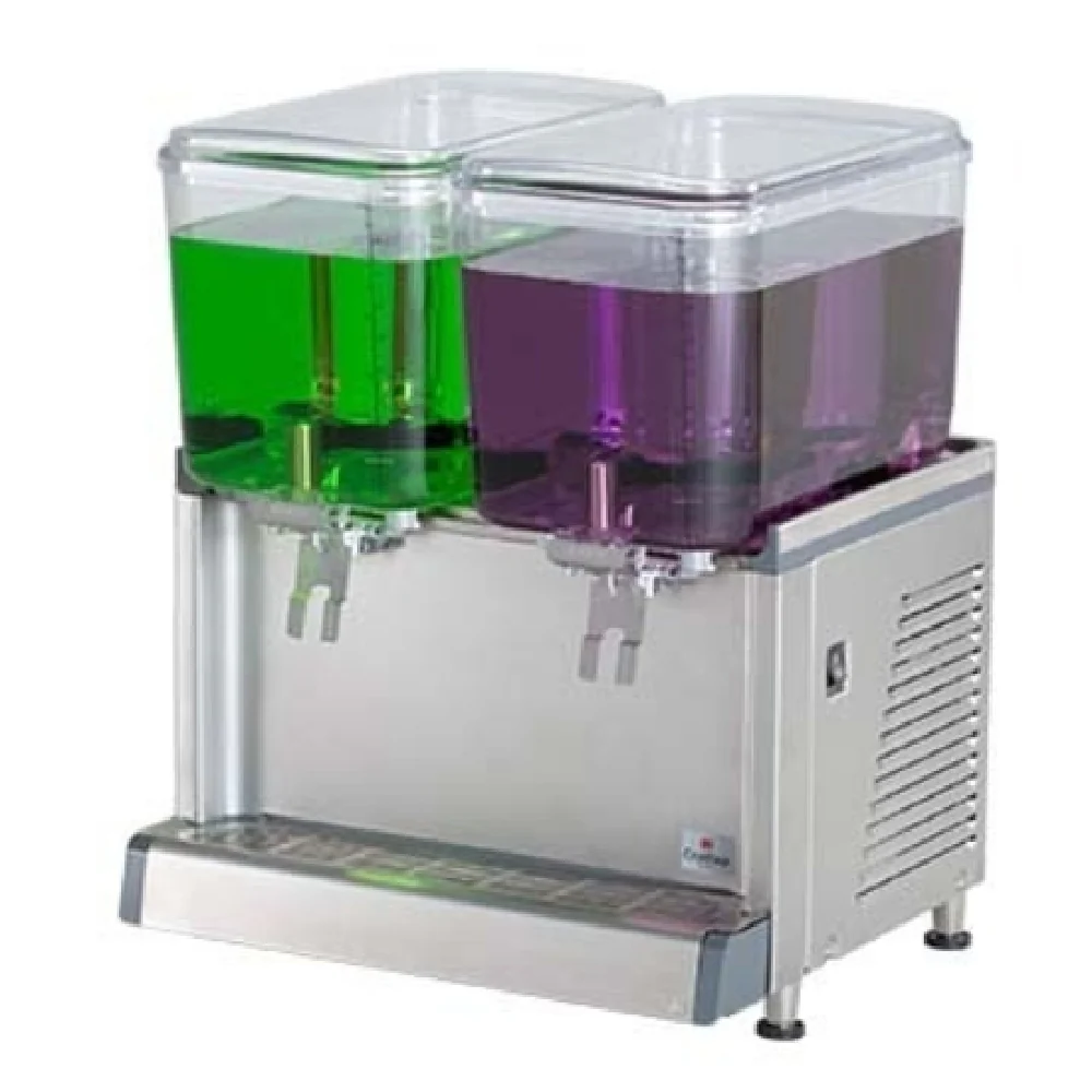 Crathco CS-2D-16 (BPA FREE) 20 Inch Electric Beverage Dispenser with 2 Bowls