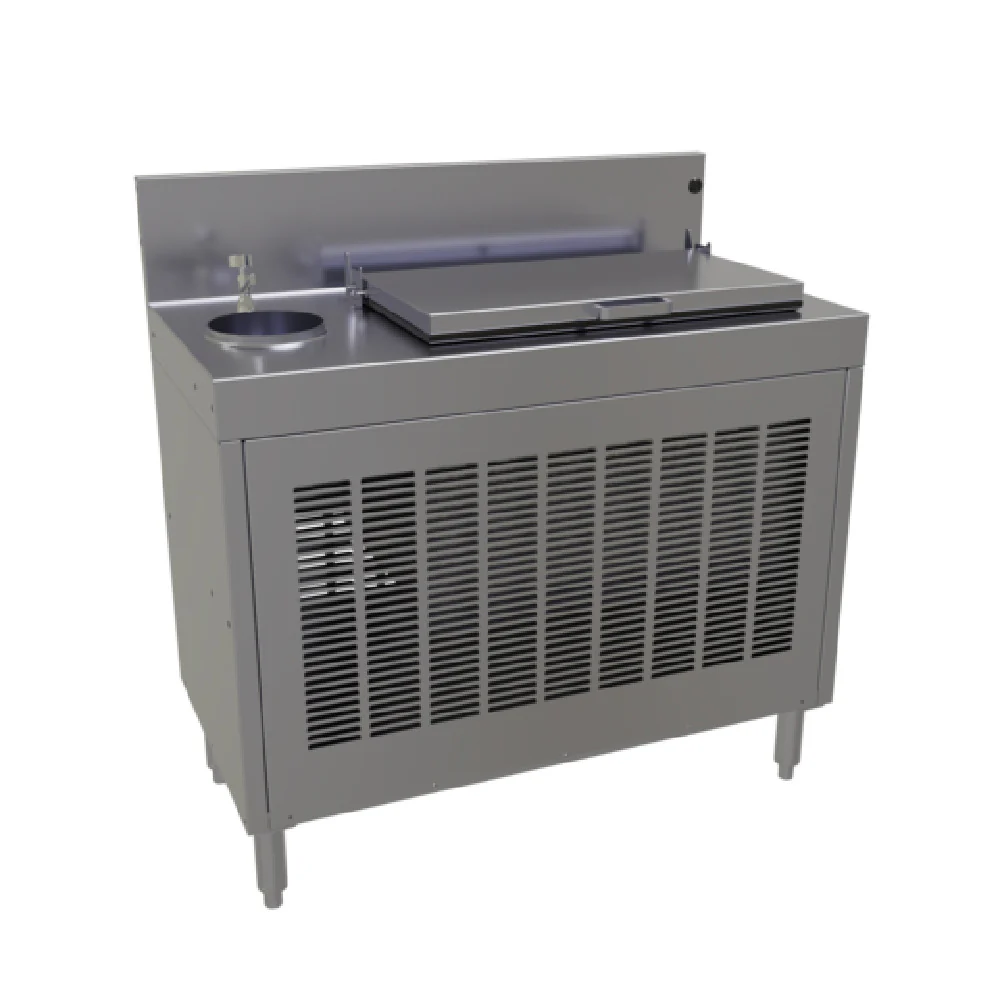 Glastender FRA-36 36 Inch Underbar Ice Cream Dipping Cabinet Stainless Steel with Faucet