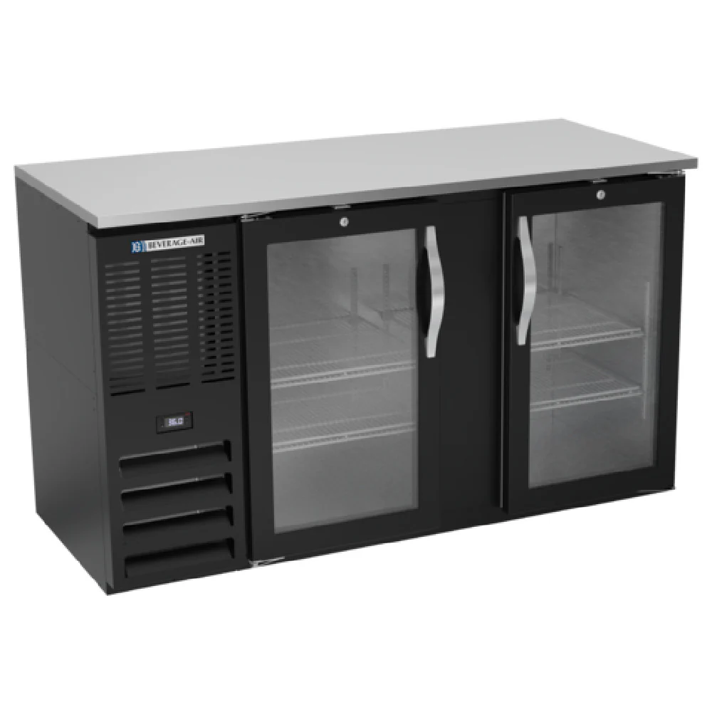 Beverage Air BBN58HC-FG-B Refrigerated Food Rated Back Bar Storage Cabinet Two-section