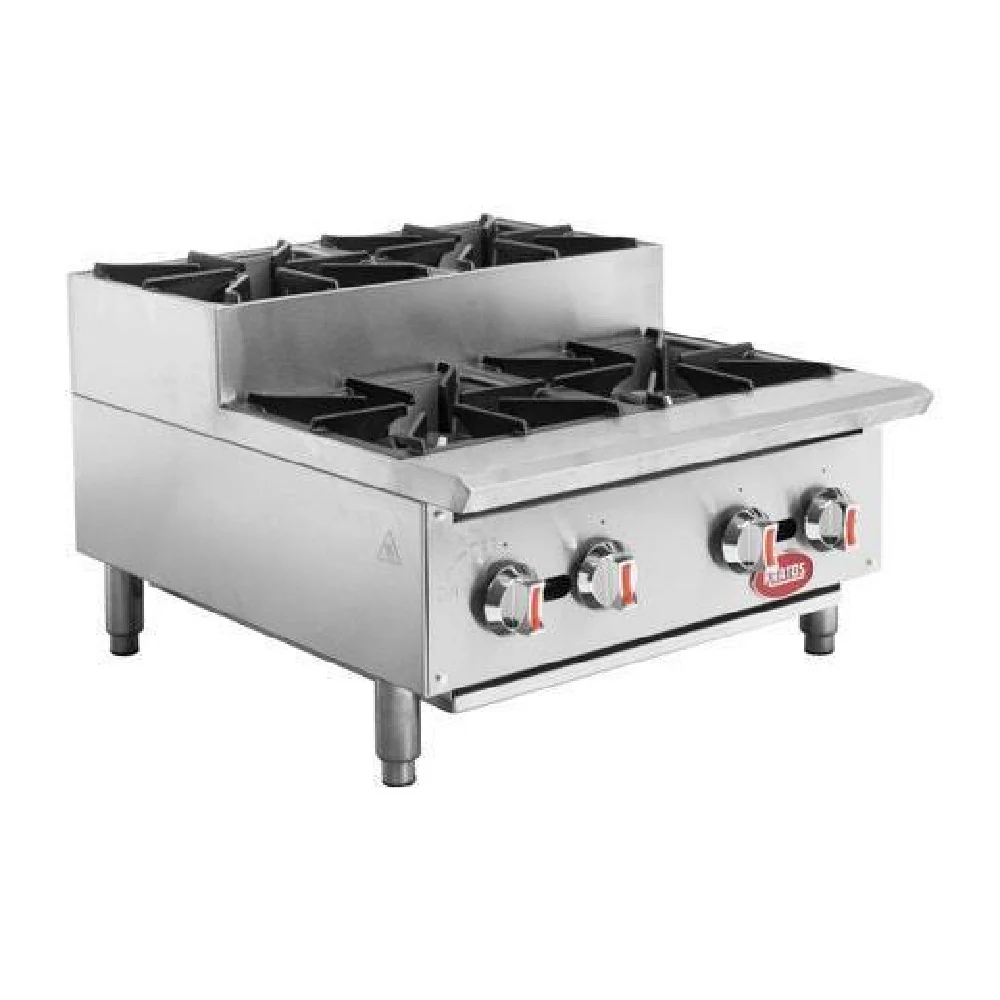 Hubert 185860 Kratos® Gas Step-Up Countertop Range 24