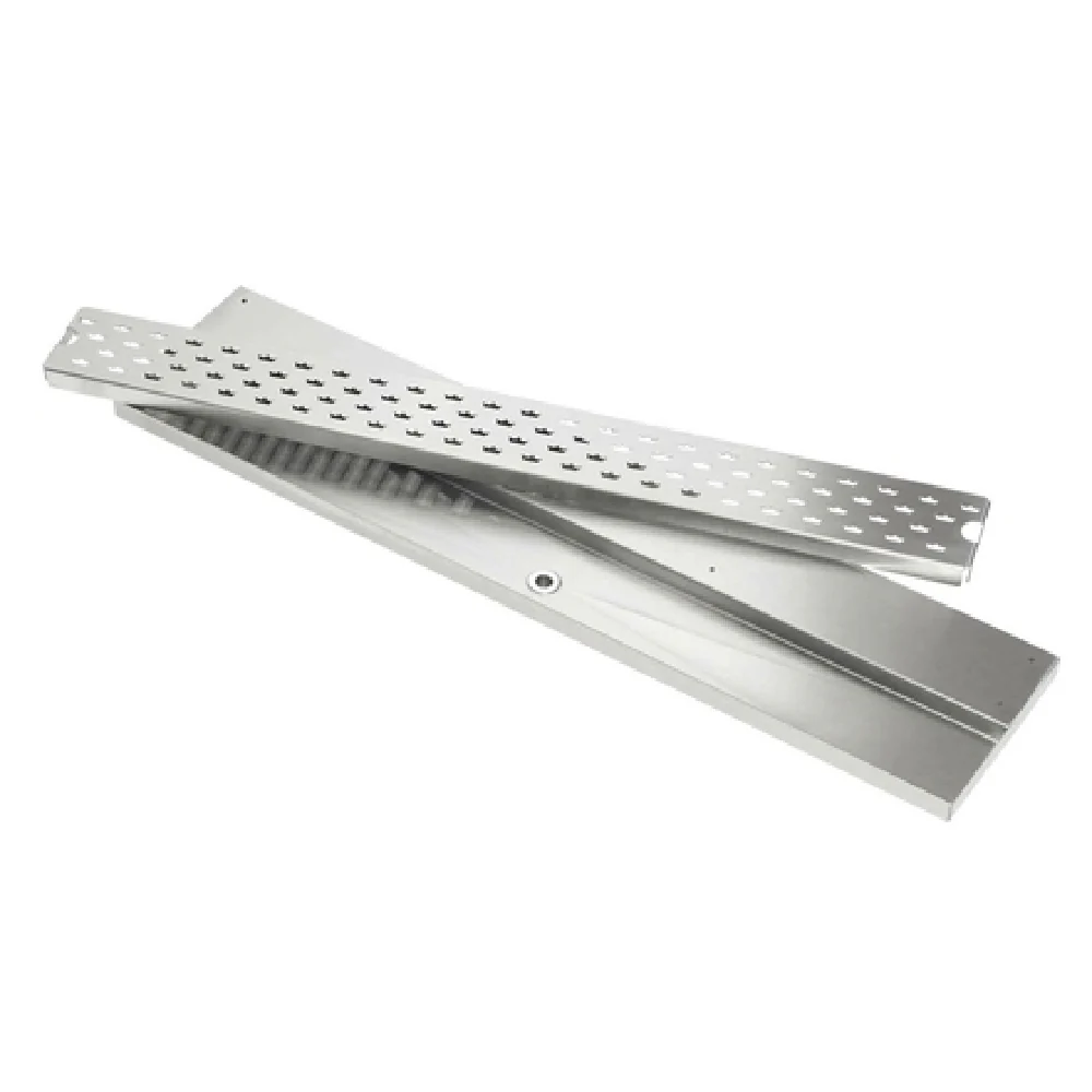 Optional 18 Inch Stainless Steel Removable Drink Rail Drainer with Drain Tube, Krowne KR-DR18 Optional 18 Inch Stainless Steel Removable Drink Rail Drainer with Drain Tube, Krowne KR-DR18