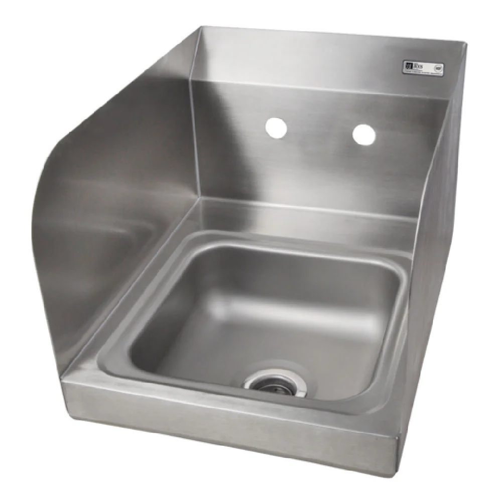 John Boos PBHS-W-0909-SSLR 12 Inch Pro-Bowl Hand Sink Wall Mount Stainless Steel with Side Splash John Boos PBHS-W-0909-SSLR 12 Inch Pro-Bowl Hand Sink Wall Mount Stainless Steel with Side Splash