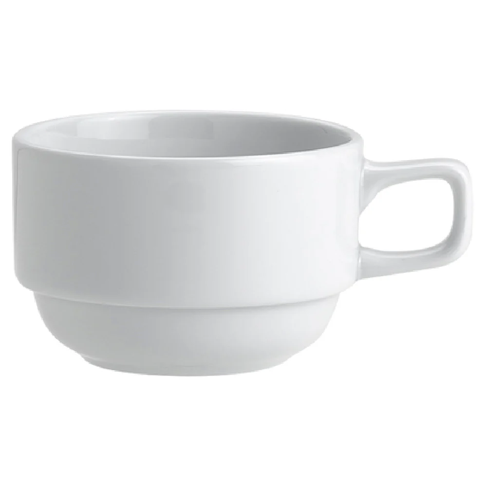 Steelite 61101ST0268 7.0 Oz Stack Cup Avalon Royal Porcelain 4.5 Inch Diameter