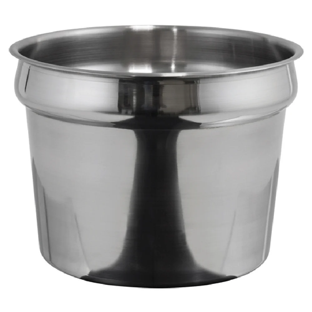 Winco INS-11.0M 11 Quart Round Inset Fits Model 211 Heavy Weight Stainless Steel