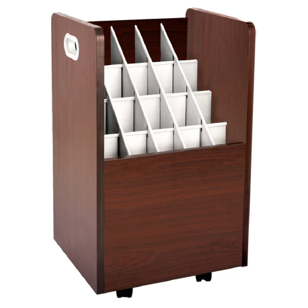 Alpine Industries ADI624-MA 15 Inch Blueprint Roll File Mobile Wood Mahogany Finish Alpine Industries ADI624-MA 15 Inch Blueprint Roll File Mobile Wood Mahogany Finish