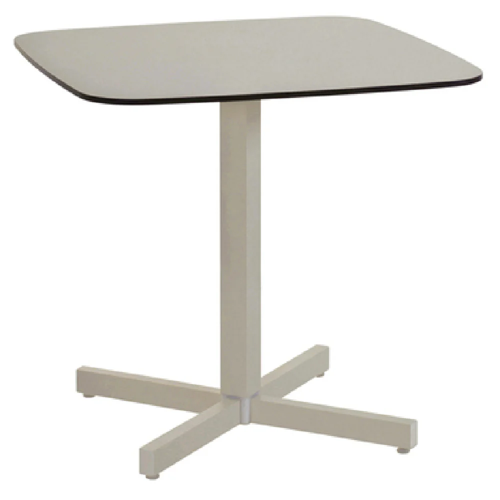 emuamericas, llc 256-T71 31 Inch Square Table Outdoor with Taupe HPL Top emuamericas, llc 256-T71 31 Inch Square Table Outdoor with Taupe HPL Top